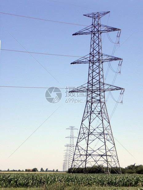 电源线杆能源电力图片