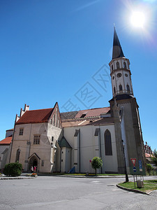 现在被宣布为斯洛伐克的文化遗产中世纪小镇被联合国教科文组织图片