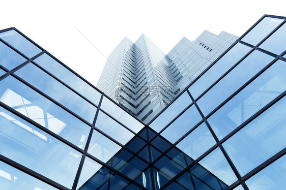 东京现代办公大楼的玻璃建筑结图片