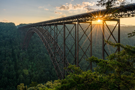 西弗吉尼亚州新河峡谷高拱门桥的图片