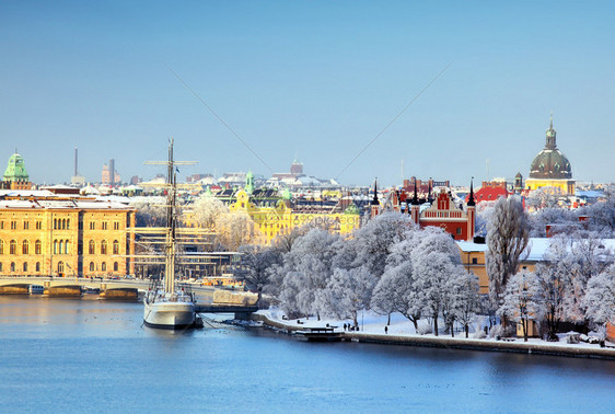 冬季斯德哥尔摩市图片