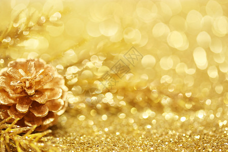 黄金圣诞背景图片