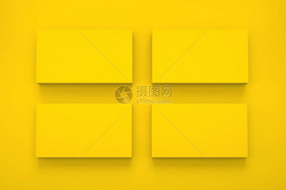 黄纹纸制片厂装有四张名片高分图片