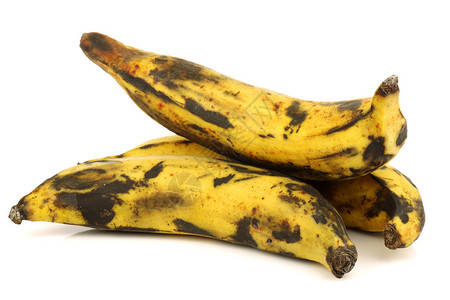 白色背景上的芭蕉烘焙香蕉图片
