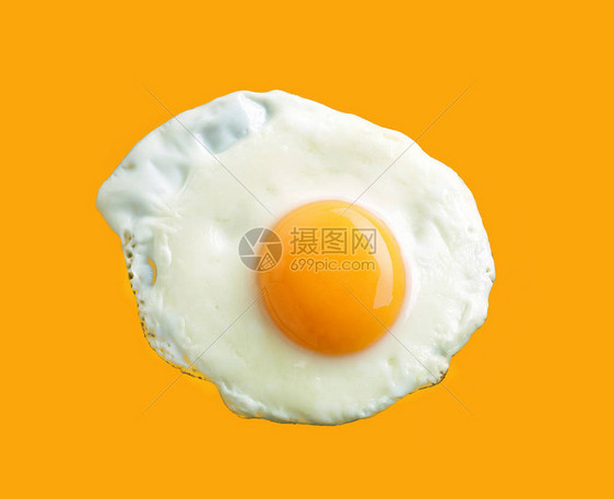 黄色的煎蛋顶视图图片