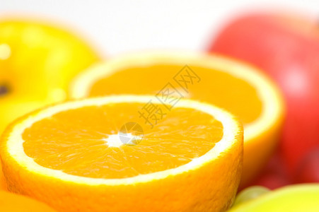 浅景深的橙子和苹果图片