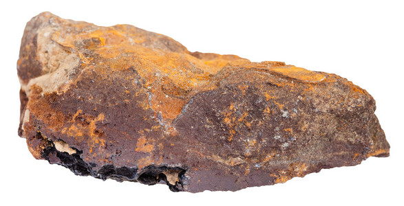 天然岩石标本的宏观拍摄褐铁矿图片