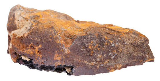 天然岩石标本的宏观拍摄褐铁矿图片