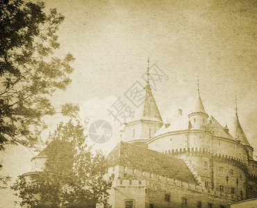 古老城堡背景图片