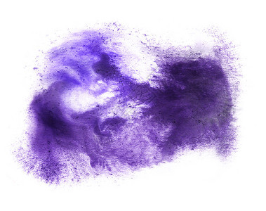 彩色蓝紫色水彩色喷洒颜料水彩背景图片