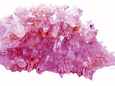 天然石英半宝石geode晶体地质矿物分离图片