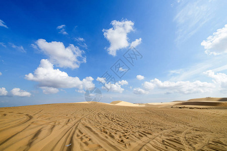 越南梅内潘提特PhanThiet的白沙丘风景图片