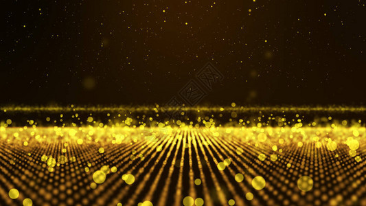 含有黄色和金色闪烁颗粒的抽象背景bokeh图片