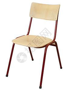 金属和木头学校椅子背景图片