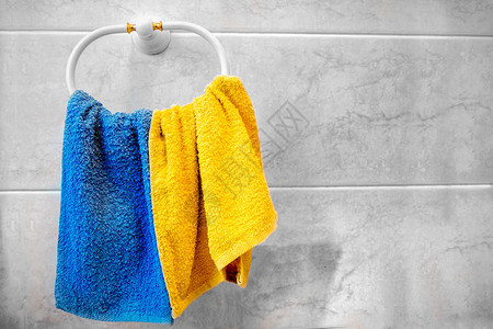 毛巾架浴室背景图片