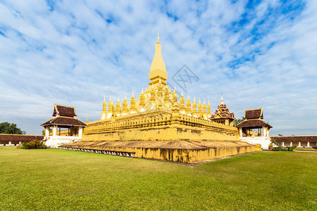 老挝万象的金网Thap图片