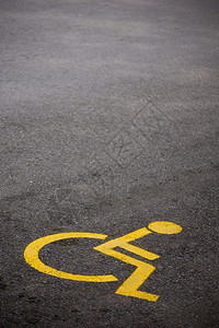 残疾人的黄色标图片