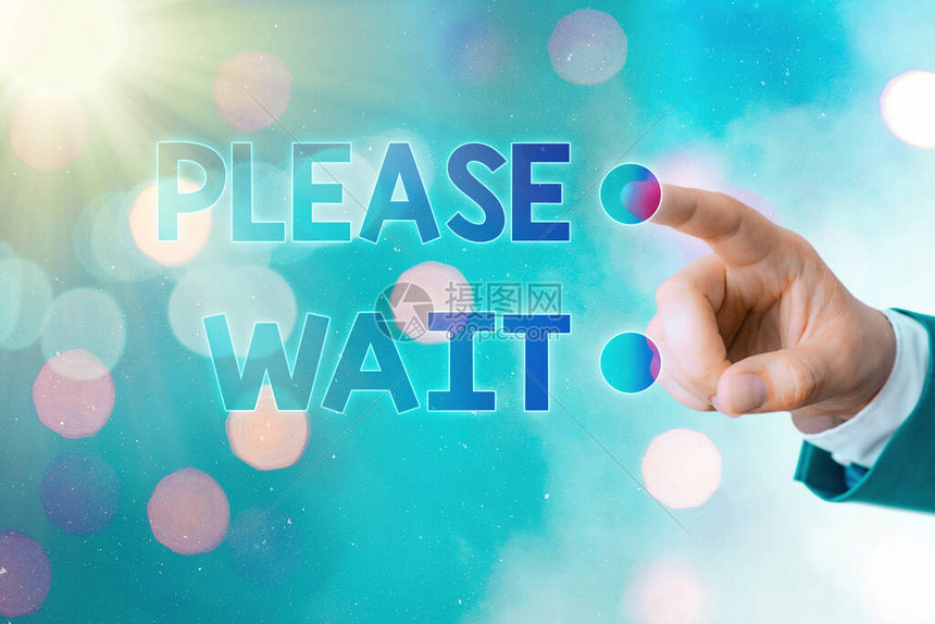 请稍候停止任何已执行的动并坚持的商机概念infoplain高清图片下载-正版图片503691334-摄图网