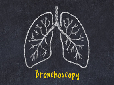 学习医学概念肺部的粉笔抽取图片