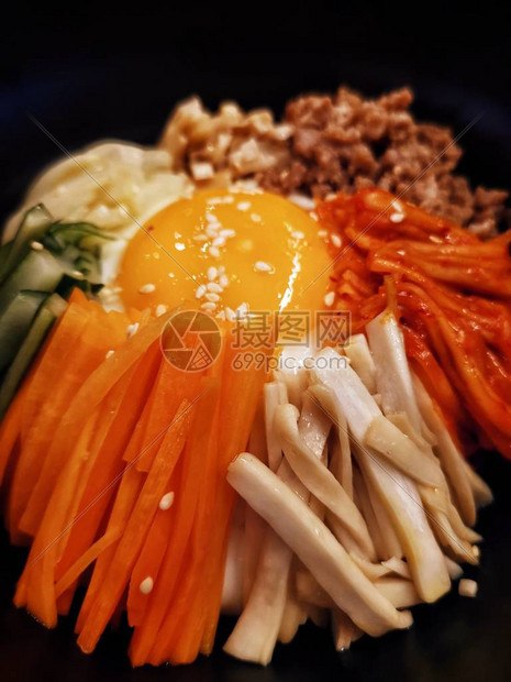 Bibimbip稻米与图片