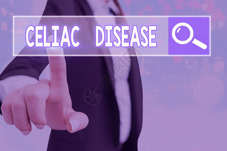 显示Celiac疾病的文本符号商业图片文本自发免疫障碍图片