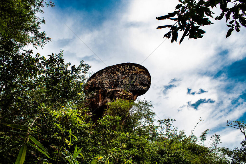 看着泰国彭干普辛格公园四轮的石柱形成情况高清图片下载正版图片503702715摄图网