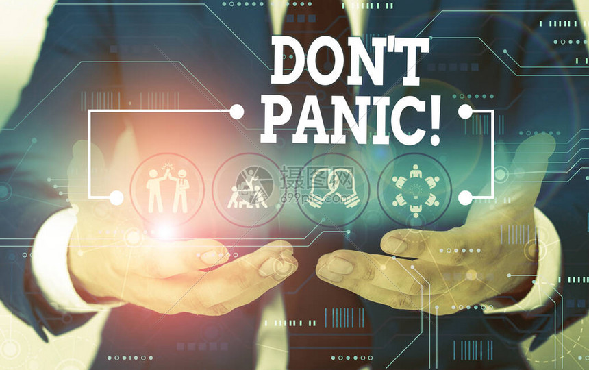 概念手写显示唐T恐慌概念意义突然感到如此担心或害怕高清图片下载正版图片503712562摄图网