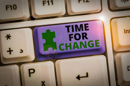 显示改变时间的书写笔记改变时刻演变的商业概念新图片