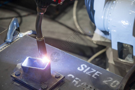 CNC程序控制的高精度机器人焊接机增材焊接机的高科技图片