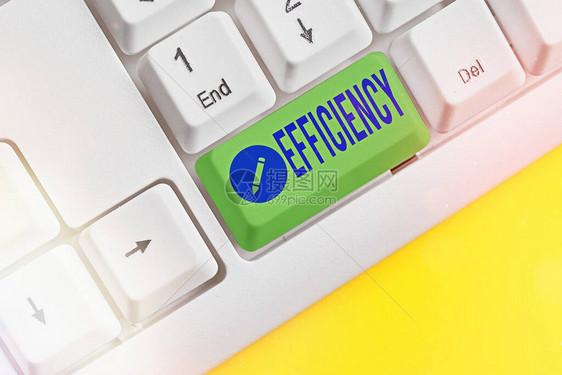 防止浪费资源能源金钱和时间的商务照片文本能力不同颜色的键盘图片