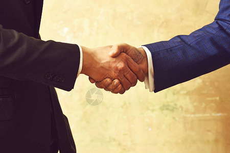 商业握手和商界人士商务交图片