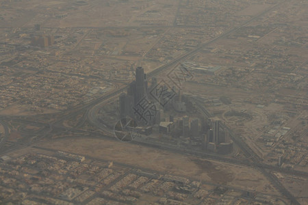 沙特阿拉伯利雅得空中观察从一架飞机图片