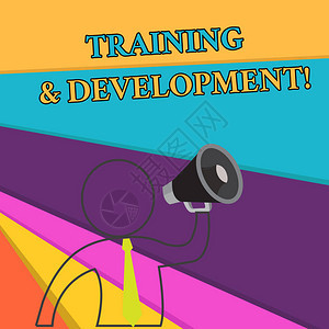 手写文本培训和发展概念照片组织附加学习加速技能大纲符号人扬声器制图片