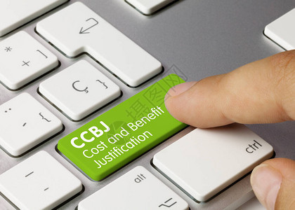 CCBJ成本和效益说明在金属键盘图片