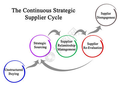 持续战略供应商周期的组成部分图片