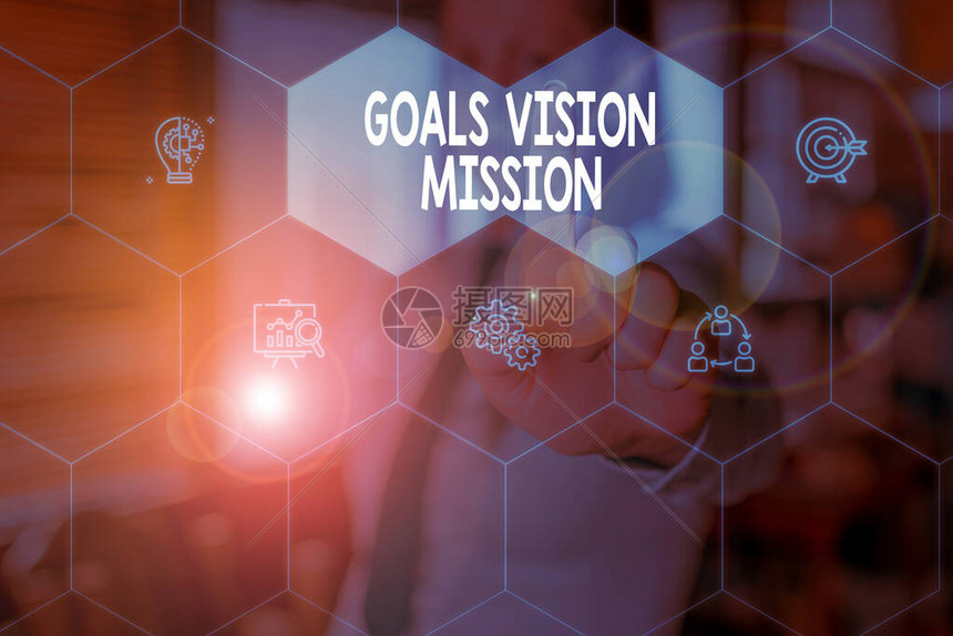 概念手写显示目标愿景使命高清图片下载-正版图片503762747-摄图网