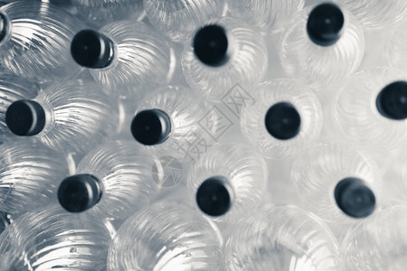 抽象透明塑料瓶背景材料图片