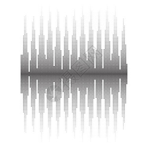 半色调声波模式覆盖垃圾模板遇险线设计淡化单色点均衡器屏幕音乐振动图图片