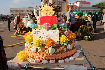 传统式婚礼俄罗斯白俄罗斯拉夫面包烤面图片