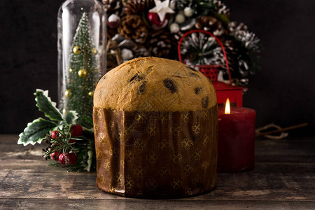 圣诞巧克力面包饼圣诞节时装饰背景图片