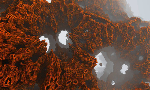 3D分形仙女另一个世界岩石与Grots3D图片