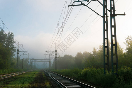 工业景观铁路轨道图片