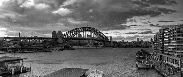 澳大利亚悉尼港的全景图片
