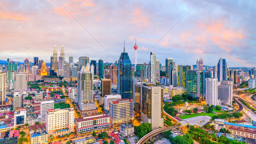 黄昏时的吉隆坡
