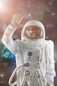 外太空的男宇航员图片