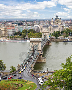 布达佩斯多瑙河上的一座桥老城的风景布达佩图片