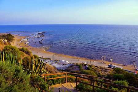意大利阿格里根托海滨地中海平面ScaladeiT图片