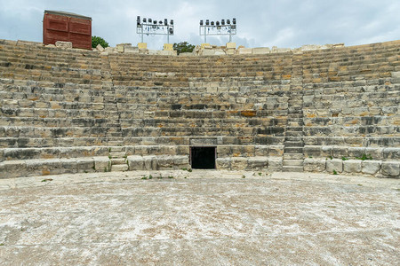 Pamukkale旧石墙历史遗址图片