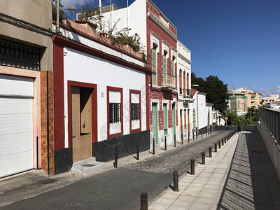 大加那利岛拉斯帕尔马斯老城的街道图片