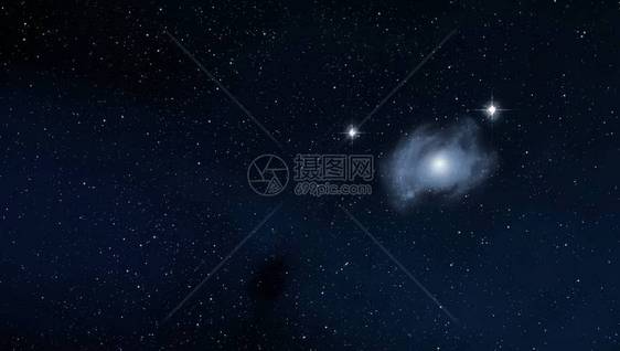 2d插图深广的空间恒星行星和卫星各种科幻创作背景空间艺术外星太阳图片